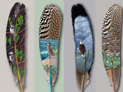 Birds Feather Paintings Pictures