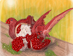 'Pomegranate Birds' by The-Wolfy-One, AKA Jordy