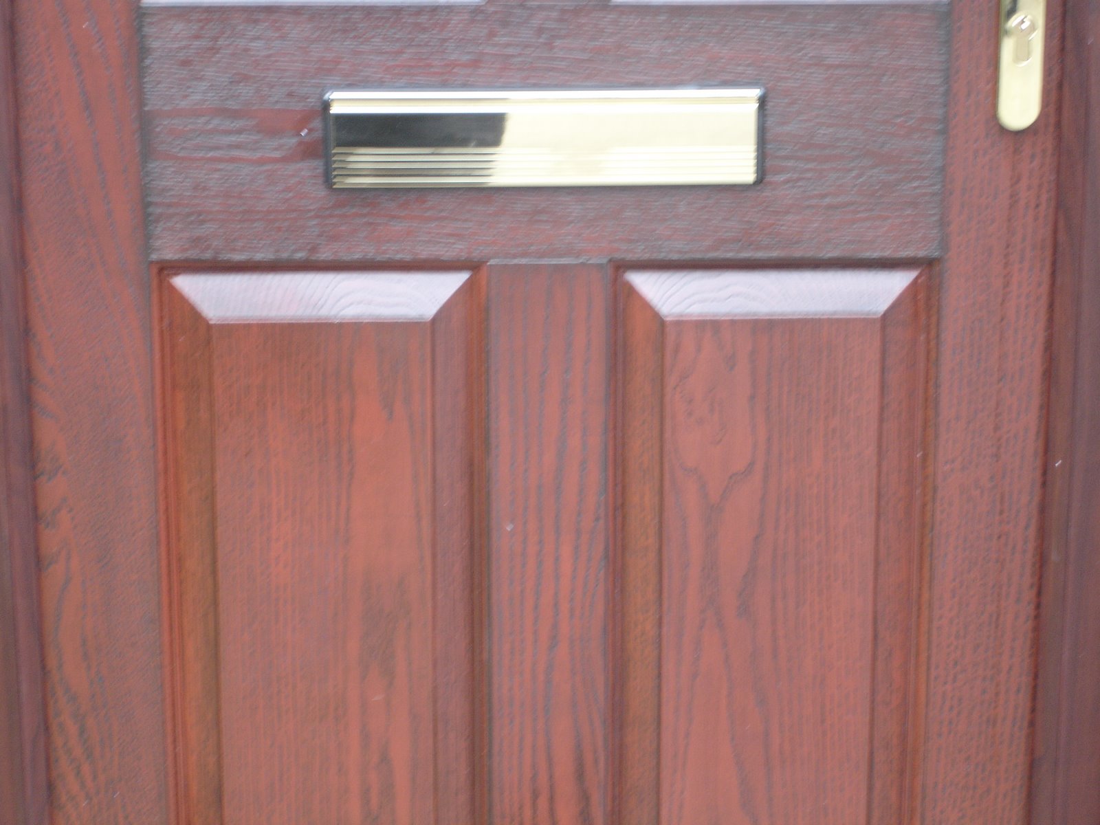 Rosewood on White Composite door