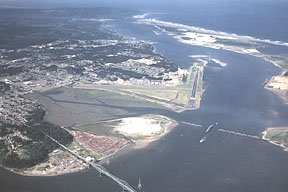 Aerial view of Coos Bay Oregon