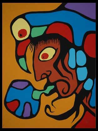 [Shaman+Conjuring+Speech_litograph_1979_by+Norval+Morrisseau.jpg]