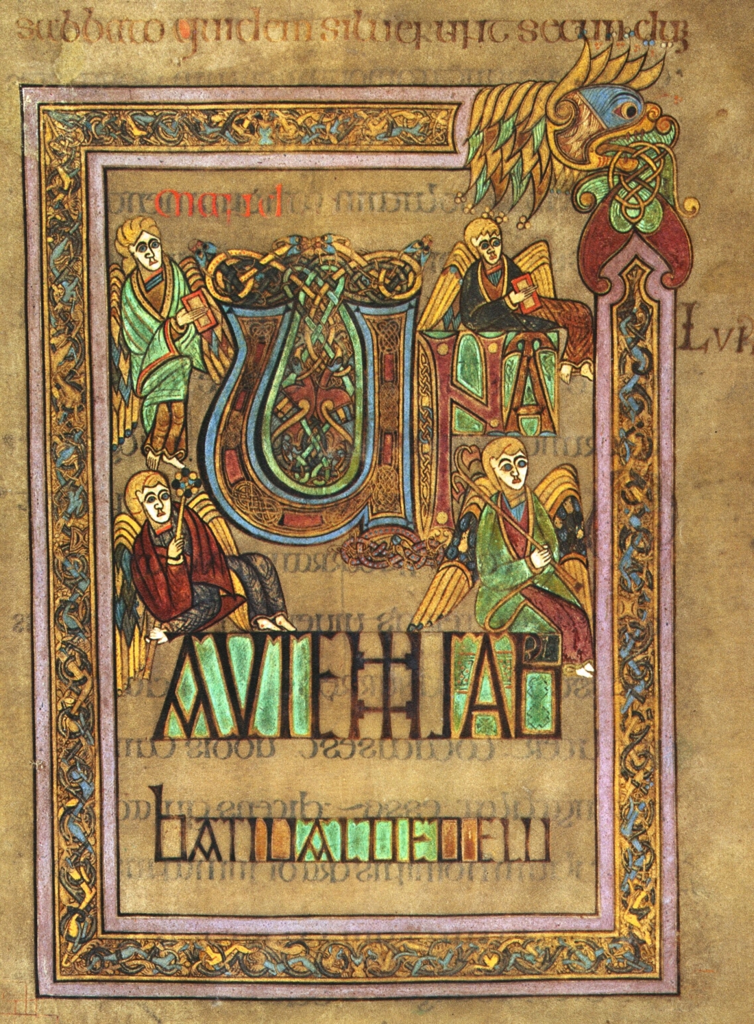 The Book of Kells illuminated manuscript page