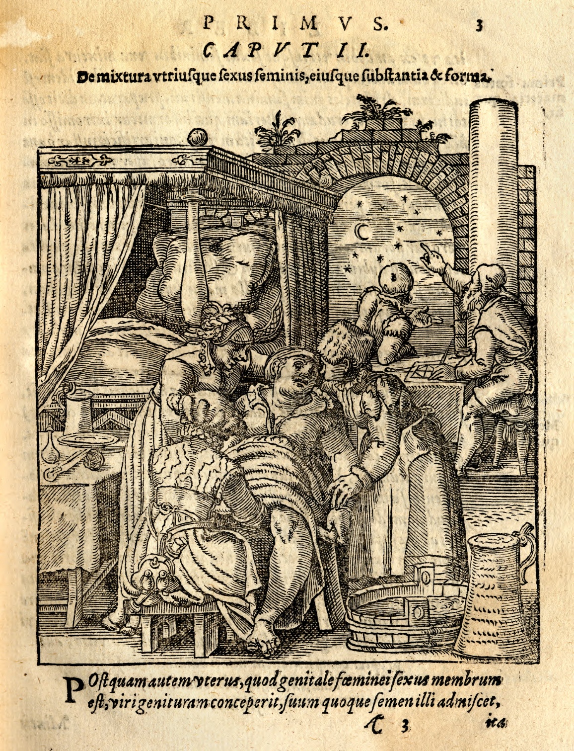 Rueff 1580 - midwife delivering baby