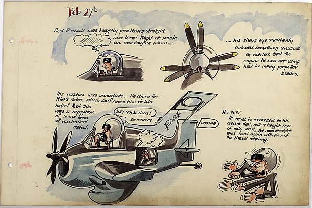 plane satires in navy sketchbook
