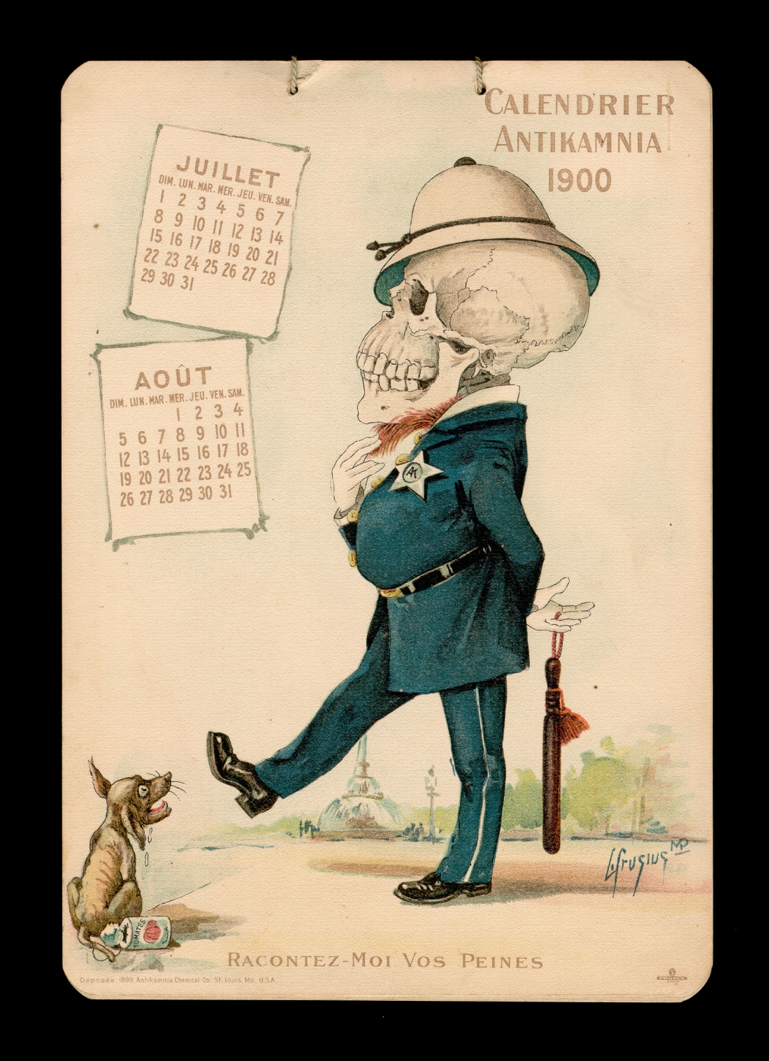 Antikamnia calendar 1900 - francais