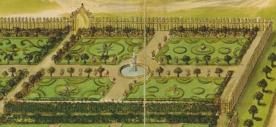 Verbovecz castle garden design (detail)
