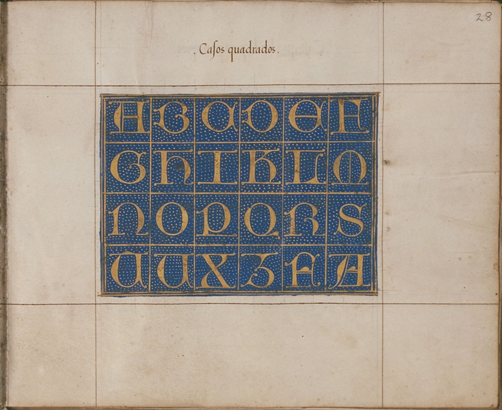 Spanish calligraphy - casos quadrados - Plimpton MS 296