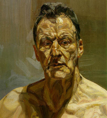 "Reflection" (auto-retrato) 1985 - Lucian Freud