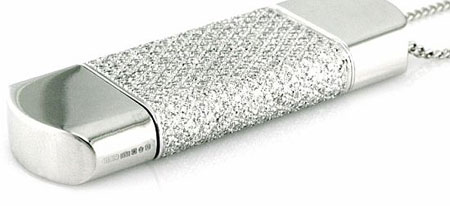 Diamond Encrusted USB Drive