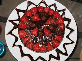 Homemade dark chocolate cake