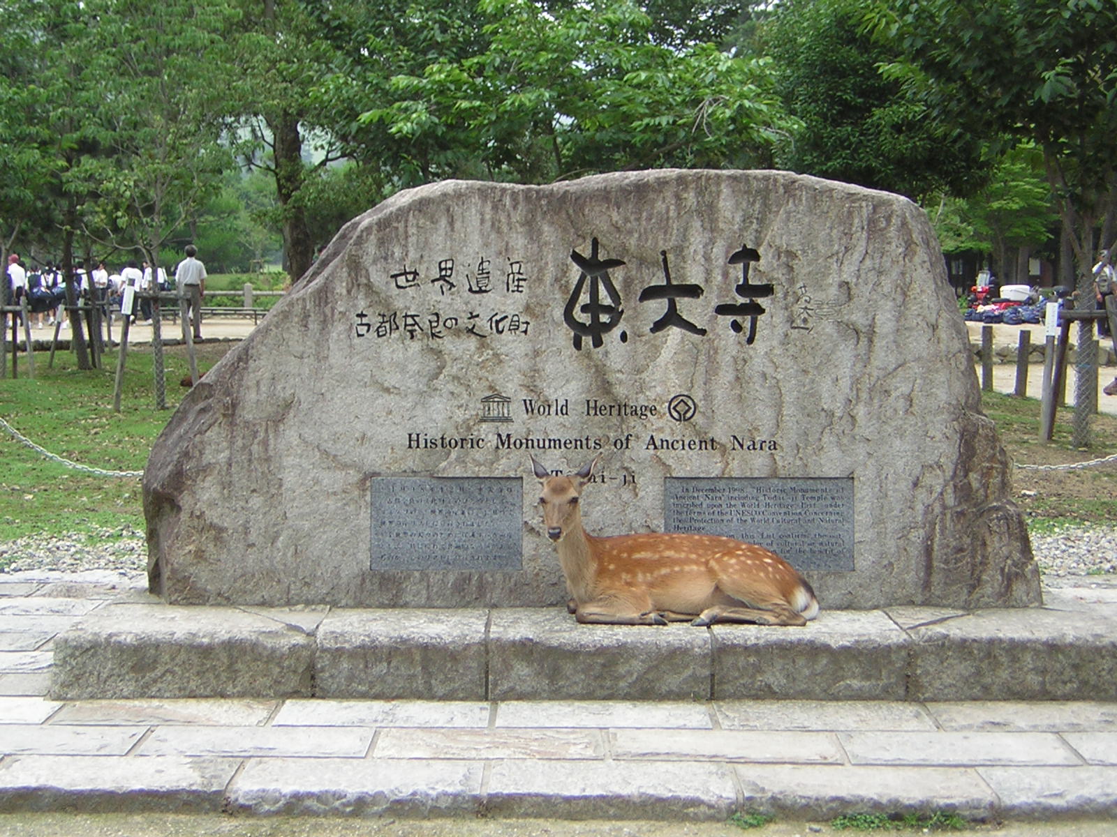 [Deer+sitting+on+World+heritage+sign.JPG]