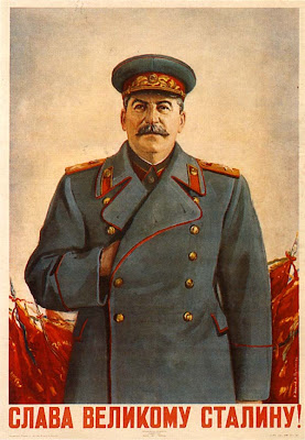 Плакат Слава великому Сталину!