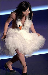 bjork in swan dress