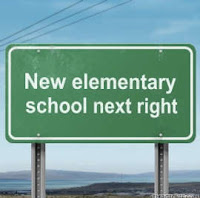 New School Sign