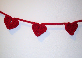 Heart Garland - Crochet Heart+garland