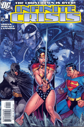 THE TRINITY as featured on the cover to INFINITE CRISIS #1!