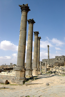 Roman Columnades at Bosra