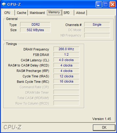 CPUzのメモリ画面