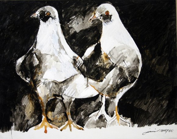 [Jamil+Naqsh+Pigeons+1989+Watercolor+on+paper+prolific+and+lyrical+Pakistani+painter.jpg]