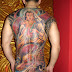 Back Body Man  With Full Budha Tattoo Design