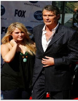 David Hasselhoff and daughter Hayley Amber at entertainmentnewsnevents.blogspot.com