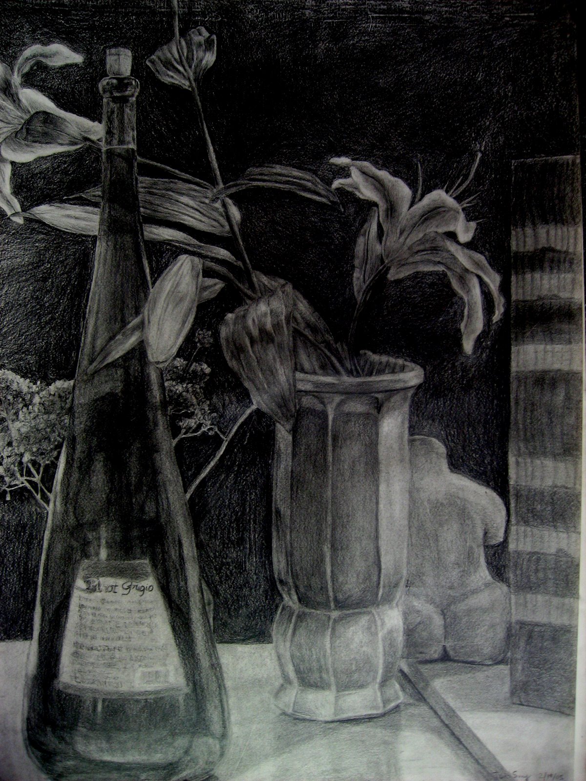 Junoh Sung, graphite on paper, 03-01-05