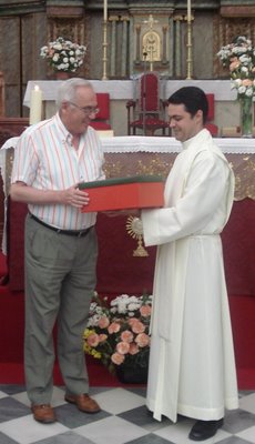 D. Jaime Cordero y D. Marco Antonio Huelga (parroco de alcala de los gazules)