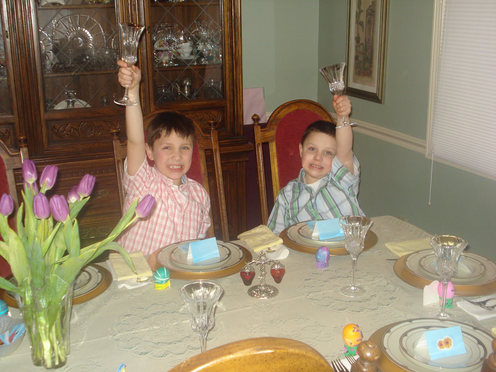 [Ethan+&+Roman+toasting+Easter.JPG]
