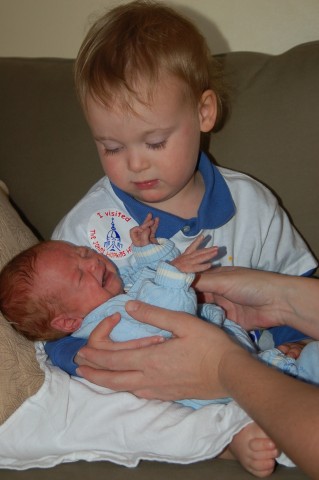 James and his new little brother