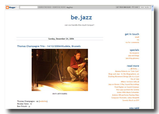 Site web be.jazz