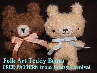folk art teddy bears