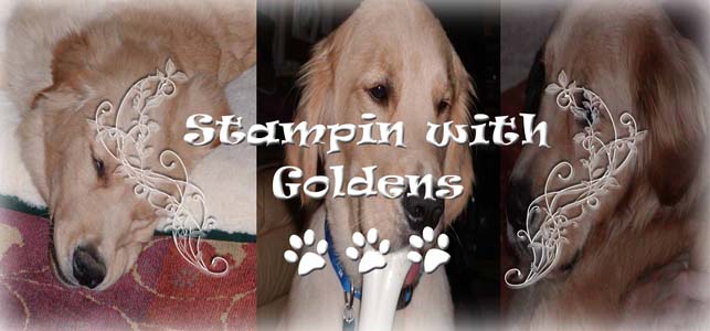 Stampin with Goldens
