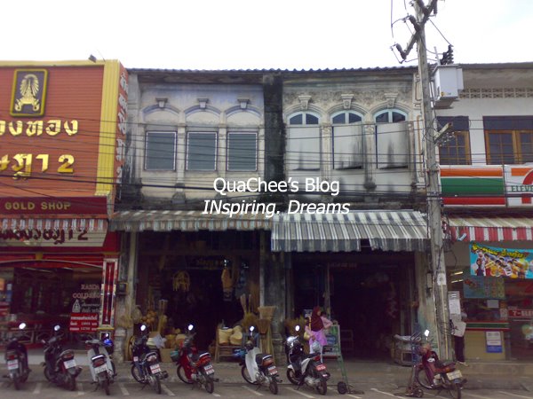 phuket town, thai town, thailand - shophouse, old building