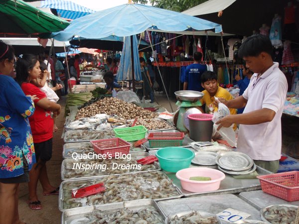 thai night market, thailand, prawn, seafood