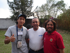 Sr. Auscencio Hernández, su hijo y el Sr. Mauricio Amado.