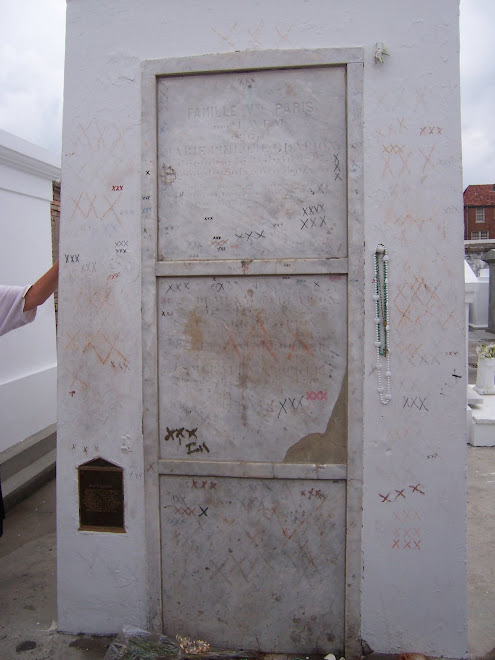 The tomb of Marie Laveau, second most visited tomb in the U.S. ( per tourguide)