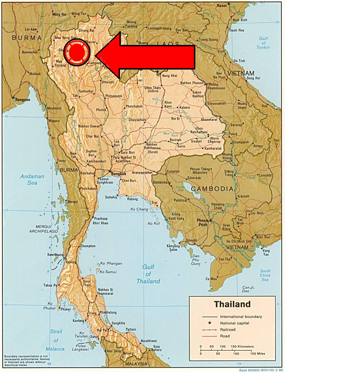 <b>Map of Thailand</b>