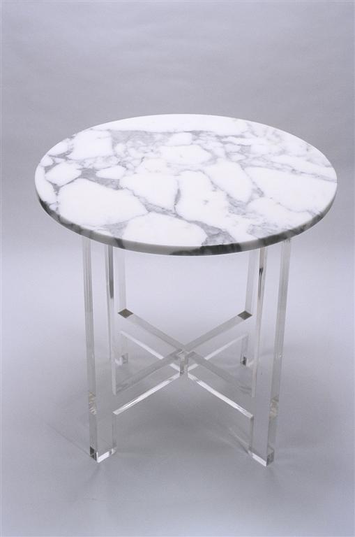 [lucite+stainless+marble+side+table.jpg]