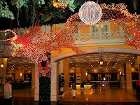 CNY lighting decor, above and outside lobby entrance of First World Hotel #1