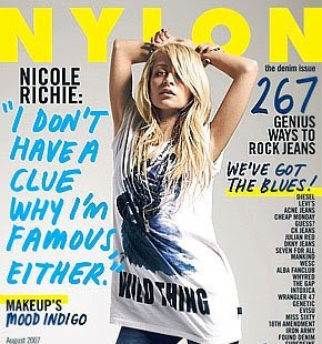 Nicole Richie for Nylon Magazine - August 2007