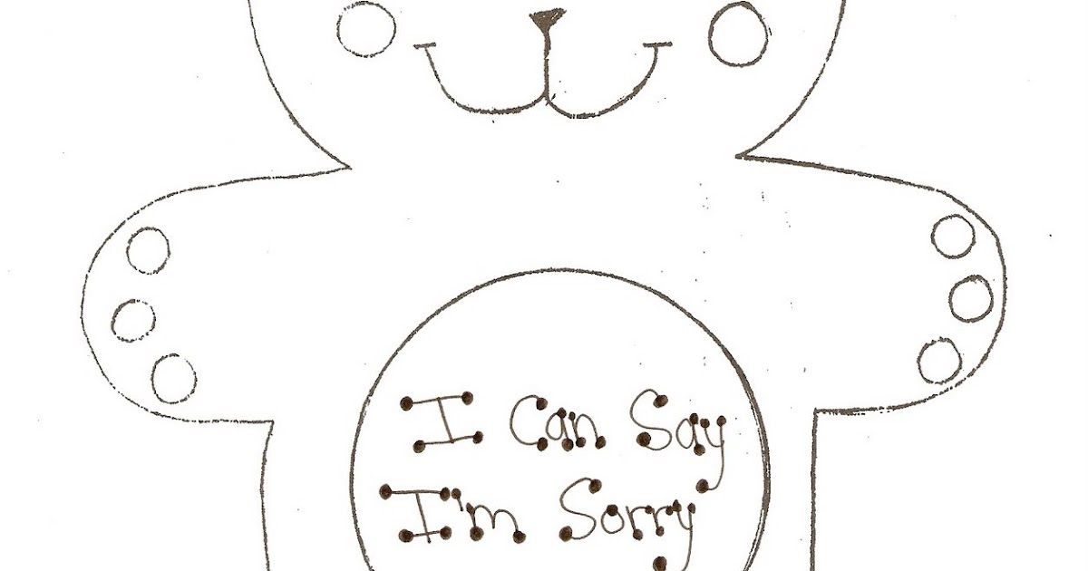 i m sorry coloring pages - photo #1