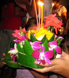 Our kratong, ready to float