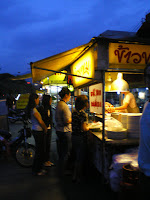 Eating street food in Asia