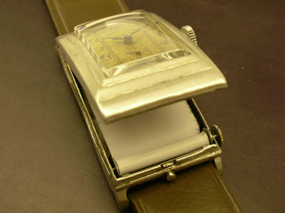 Secret Compartment Scroll Watch - 1920s Favre Leuba 