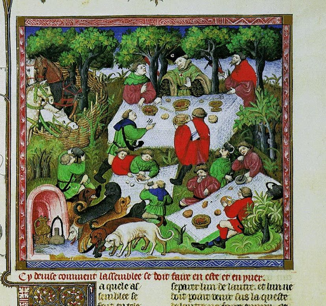 Livro da Caça, a refeição geral final, Gaston Phebus