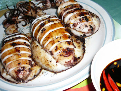 Grilled Stuffed Squid