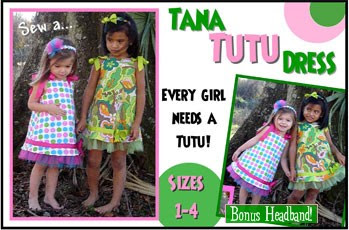 Nanoo Designs: Dee Dee Pleated Dress Pattern, Tana Tutu Pattern