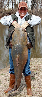 Kaw Lake record flathead catfish.
