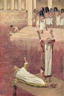 Nile river is turned to blood - by James Tissot