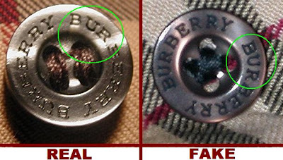 burberry buttons fake